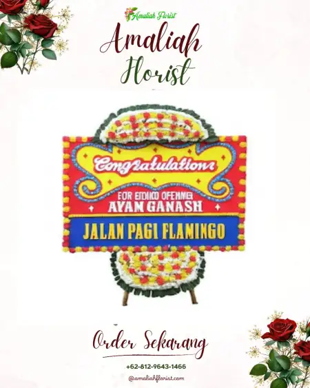 Sewa Papan Bunga Nyuh Tebel
